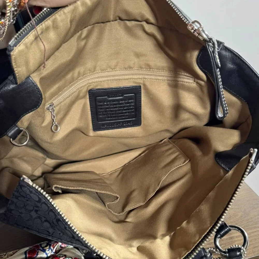 Coach Signature Jacquard Gallery Tote - Picture 11 of 14